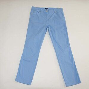 Escada Women's J575 Slim Jeans Size 40 / 10 Powder Blue Mid Rise Stretch Denim